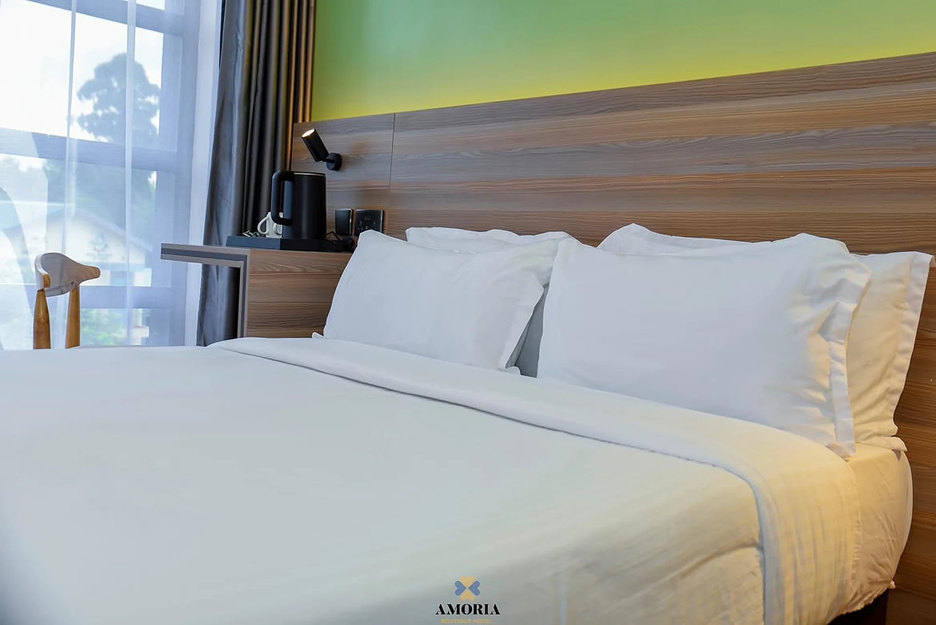 Amoria Boutique Hotel, bedside detail