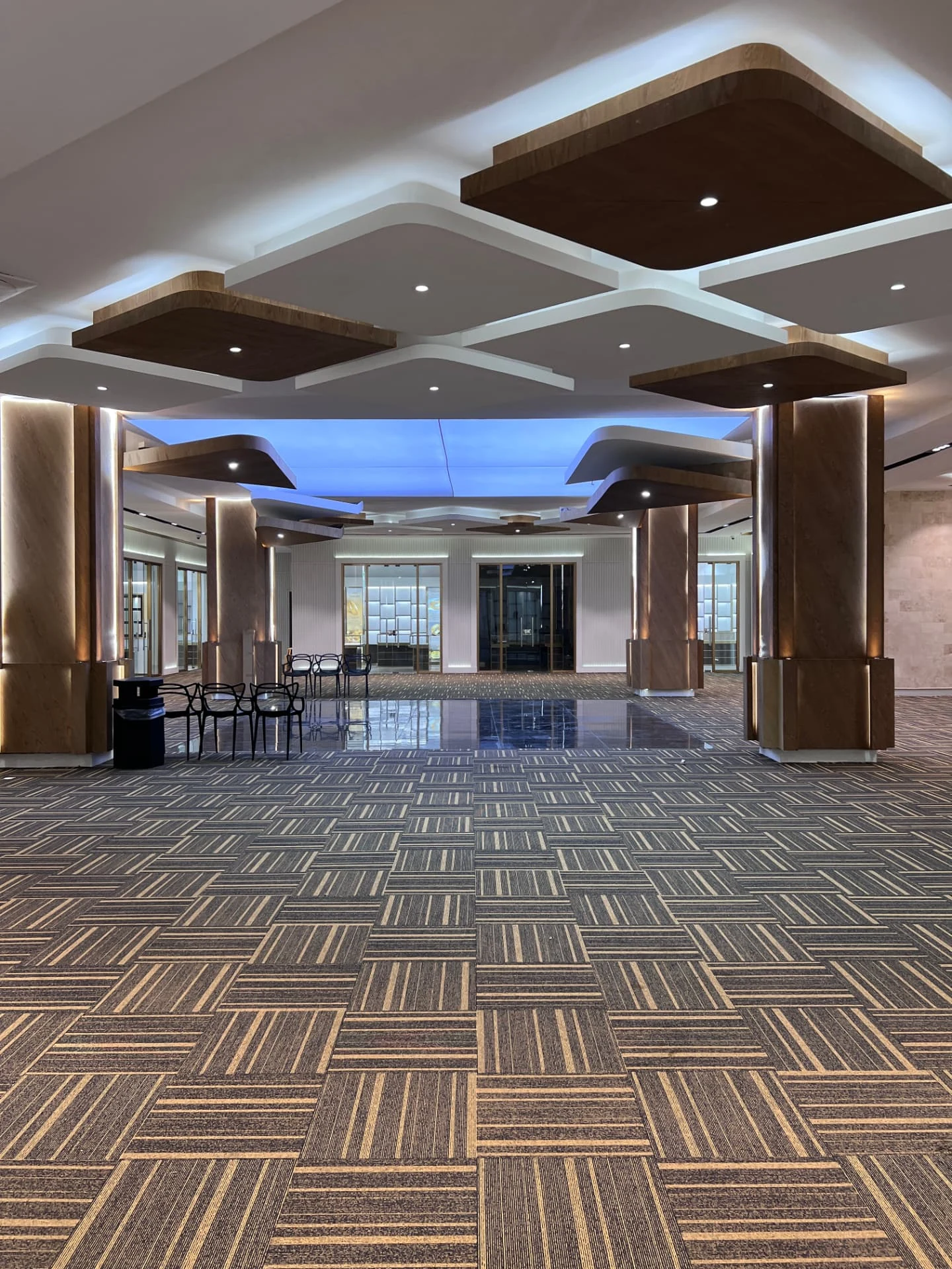 BBS Gold Souk, ceiling rafts and backlit sky panel