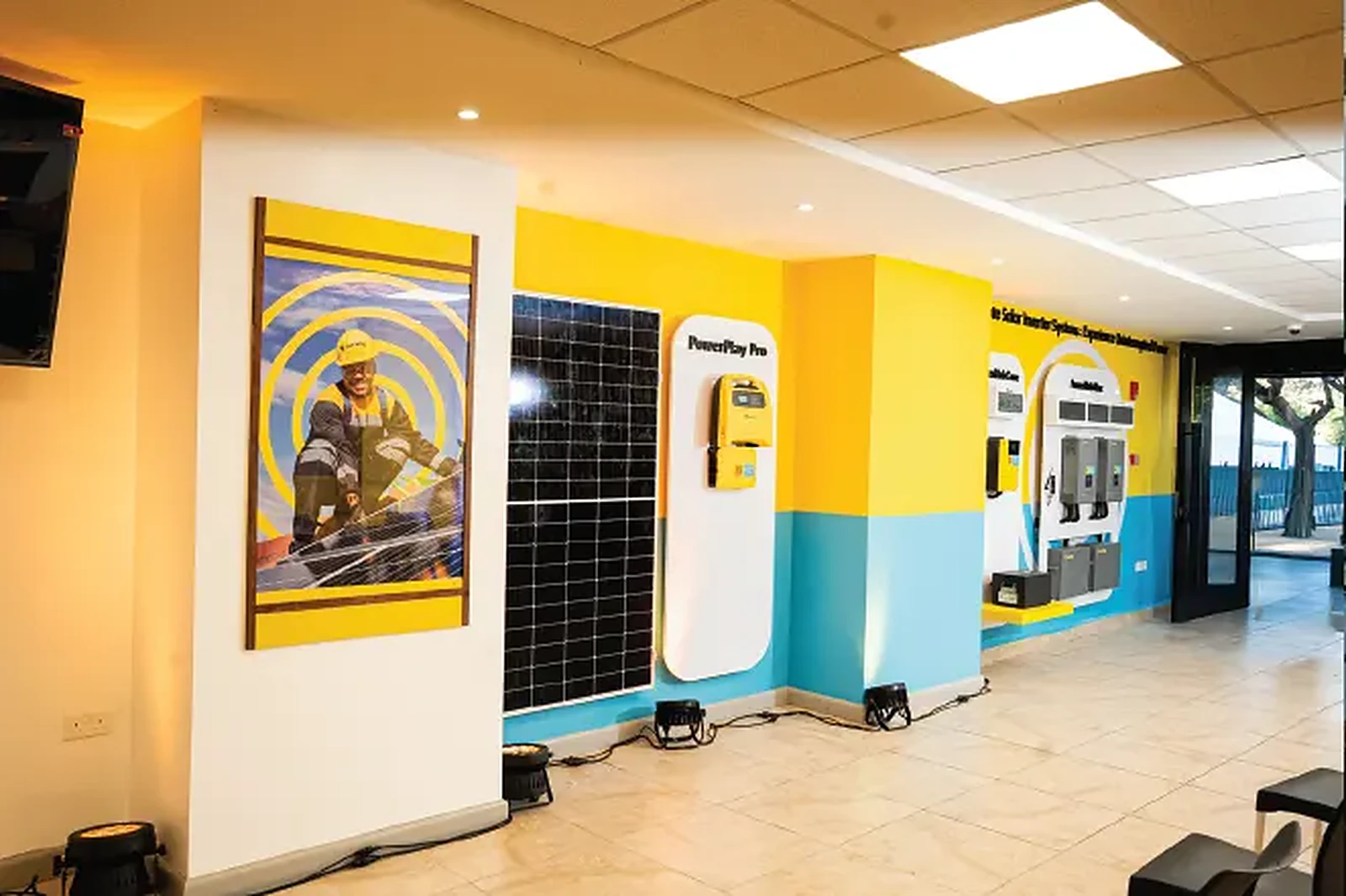 Sun King Kisumu branch, PowerHub display