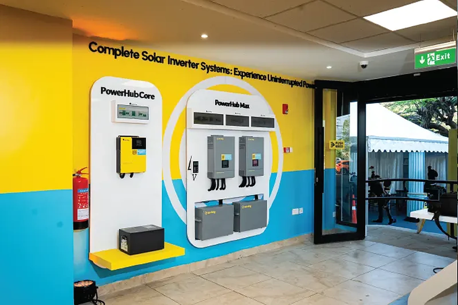 Sun King Kisumu branch, inverter systems display