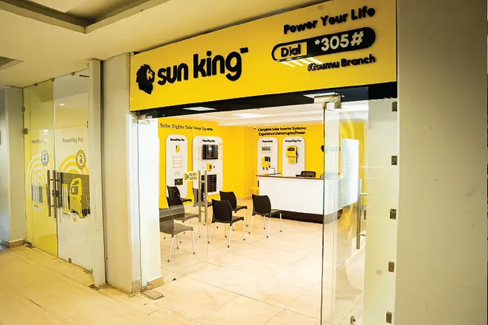 Sun King Kisumu branch, street frontage
