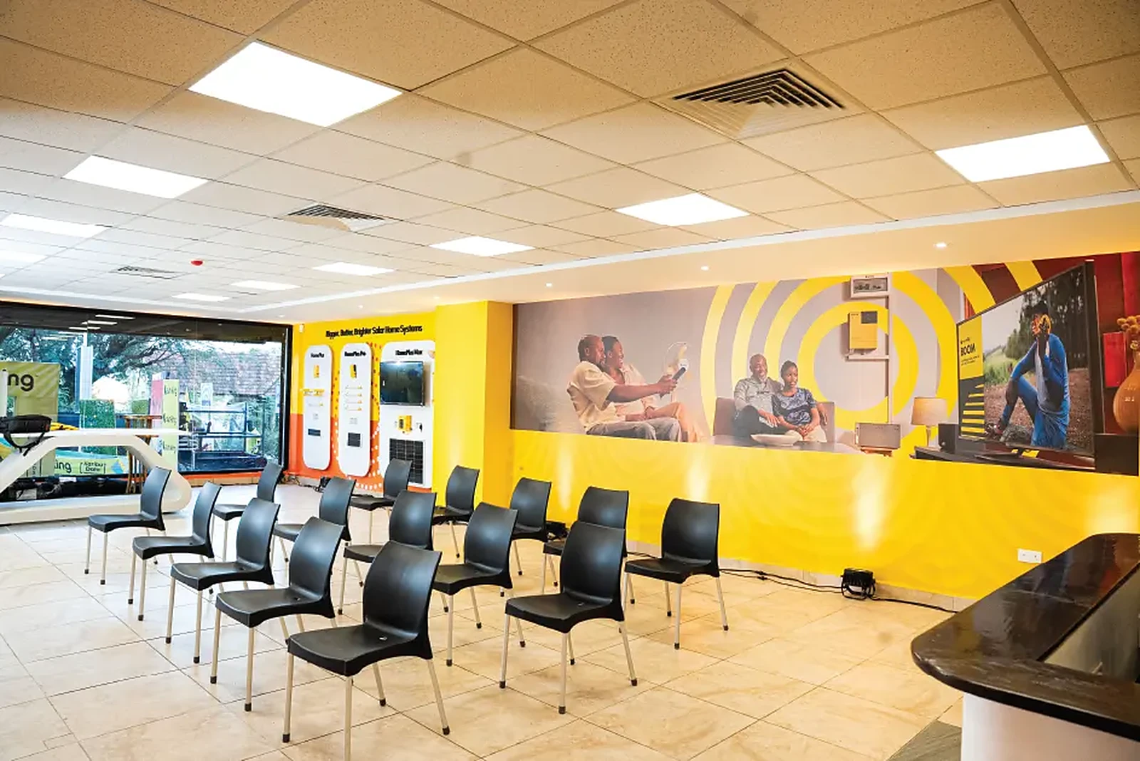 Sun King Kisumu branch, customer demonstration area